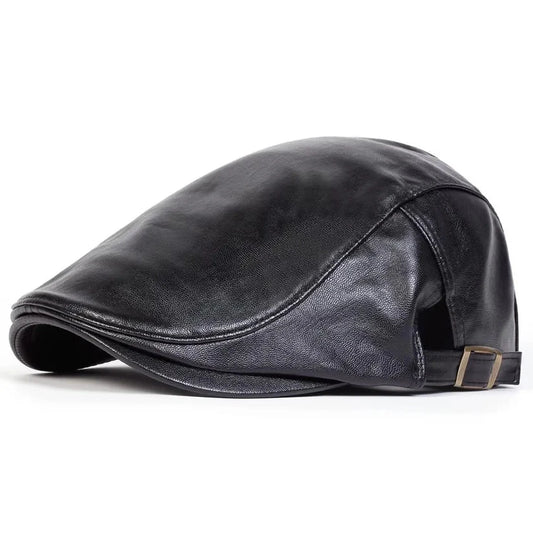 High Quality Trendy Leather Beret High Quality Trendy Leather Beret Blue Wolf Store