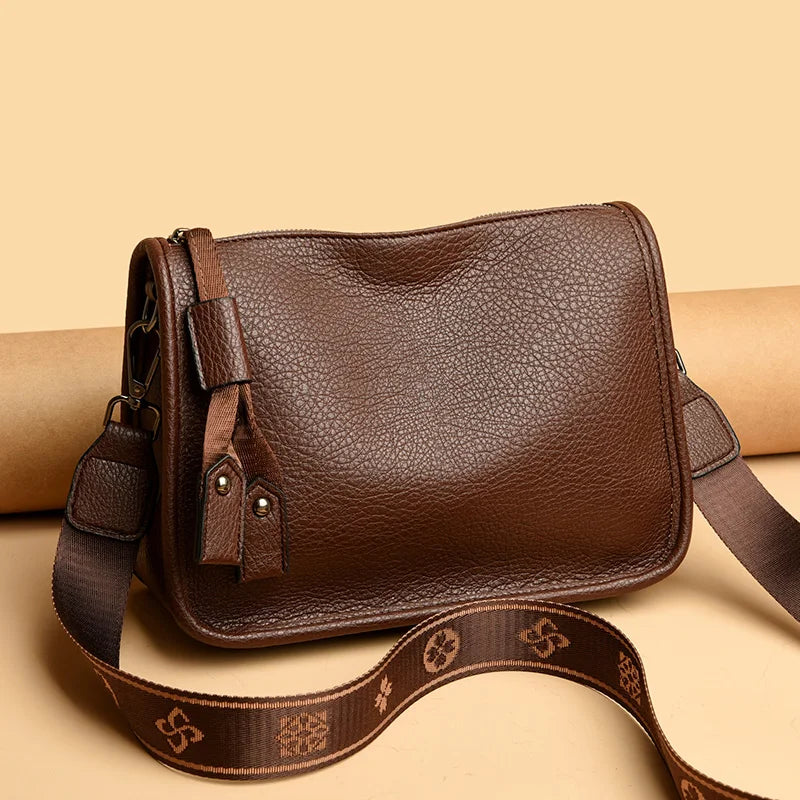 Isabelle Leather Handbag Isabelle Leather Handbag Blue Wolf Store Light Brown