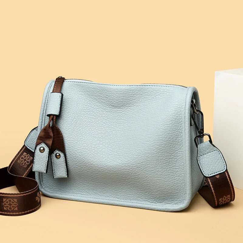 Isabelle Leather Handbag Isabelle Leather Handbag Blue Wolf Store SKY BLUE