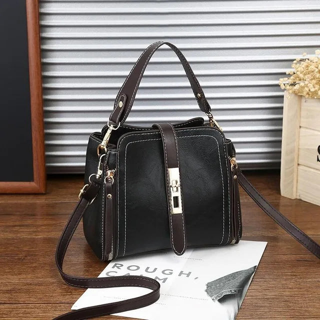 Jasmine Leather Women's Bag Jasmine Leather Women's Bag Blue Wolf Store Black