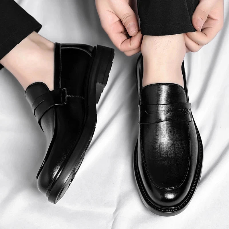 Laurent Savile – Elegant Leather Loafers Laurent Savile – Elegant Leather Loafers Blue Wolf Store