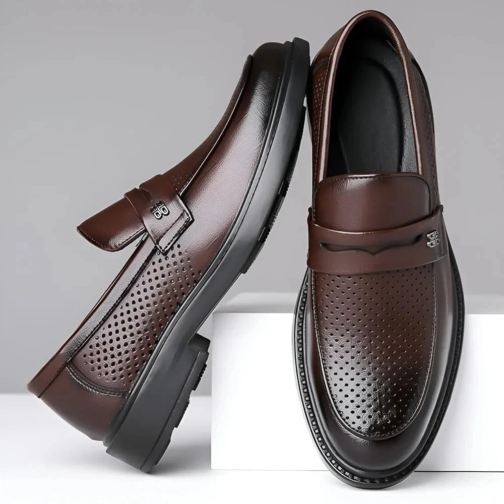 Laurent Savile – Elegant Leather Loafers Laurent Savile – Elegant Leather Loafers Blue Wolf Store