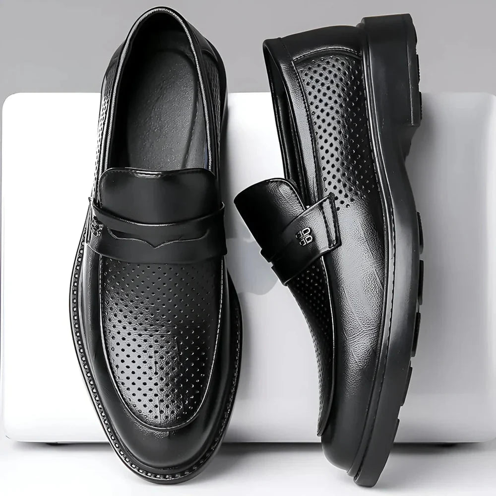 Laurent Savile – Elegant Leather Loafers Laurent Savile – Elegant Leather Loafers Blue Wolf Store