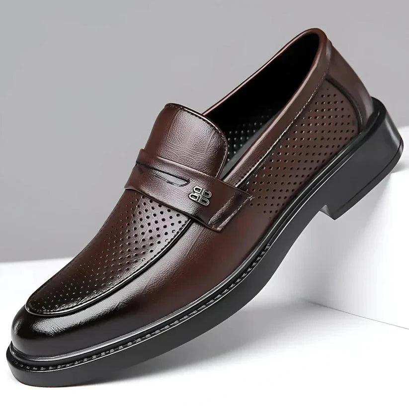 Laurentt Savile – Elegant Leather Loafers Laurentt Savile – Elegant Leather Loafers Blue Wolf Store Brown Luxury EU 38 / US 6 / UK-AU 5.5