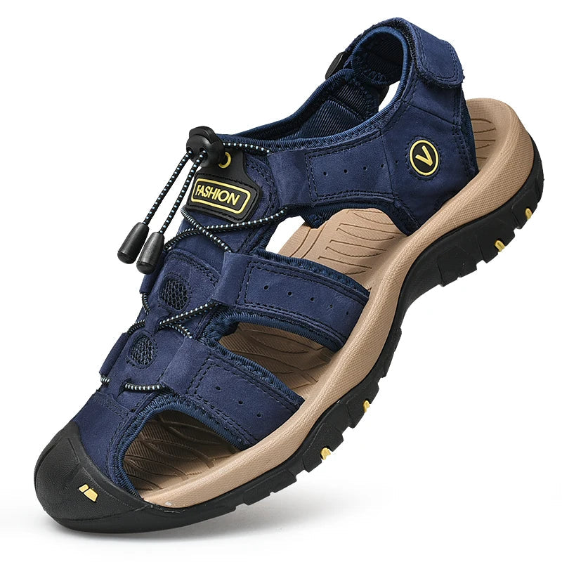 Legacy Men's Leather Sandals Legacy Men's Leather Sandals Blue Wolf Store