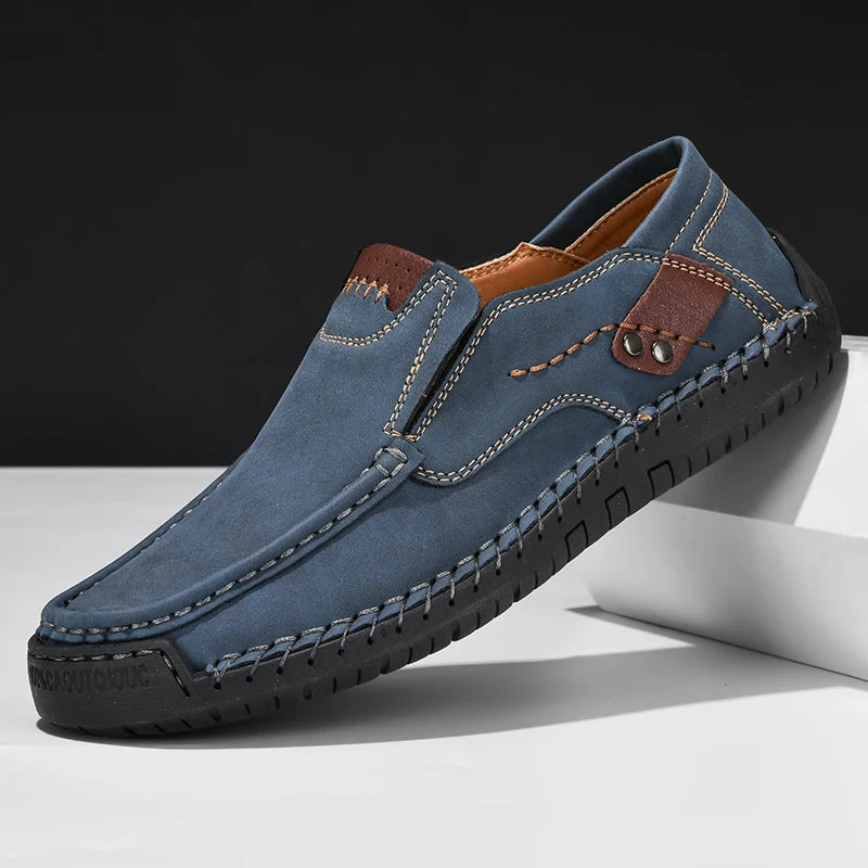 Leonard Men's Leather Shoe Leonard Men's Leather Shoe Blue Wolf Store
