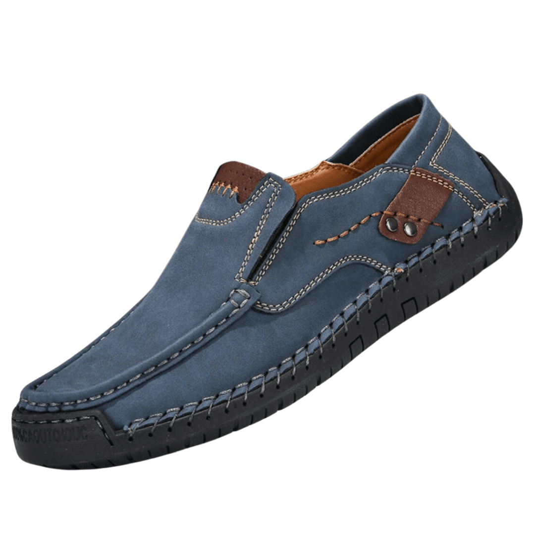 Leonard Men's Leather Shoe Leonard Men's Leather Shoe Blue Wolf Store