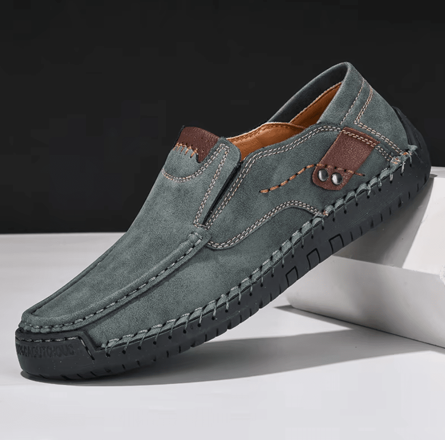 Leonard Men's Leather Shoe Leonard Men's Leather Shoe Blue Wolf Store