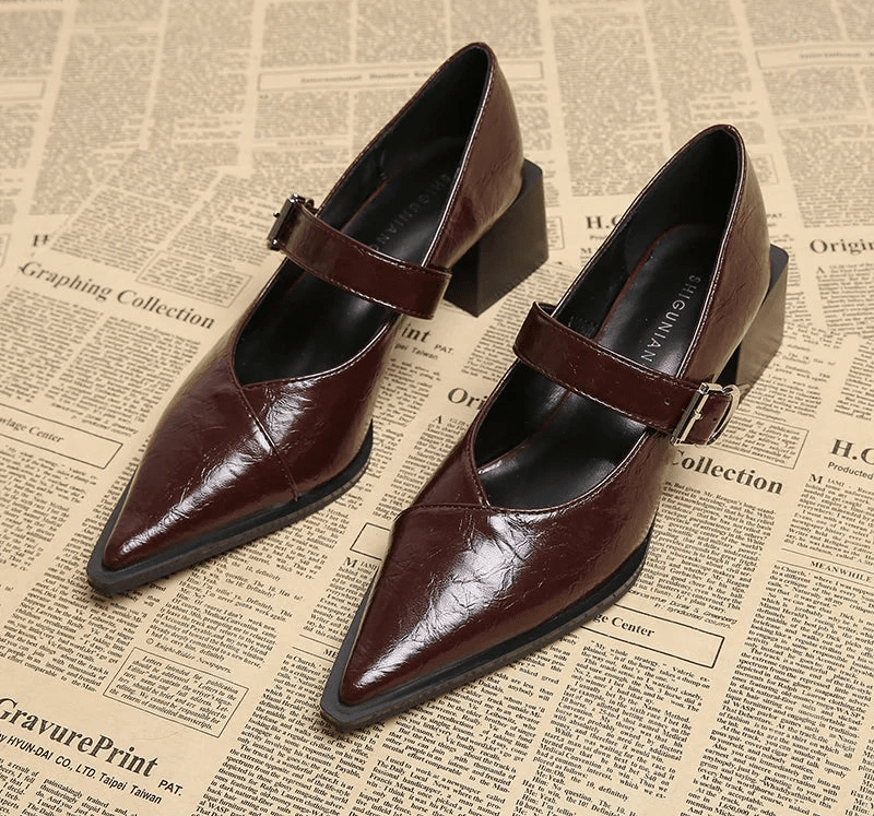 Lunara Vintage Pointed Toe Women's Shoes Lunara Vintage Pointed Toe Women's Shoes Blue Wolf Store