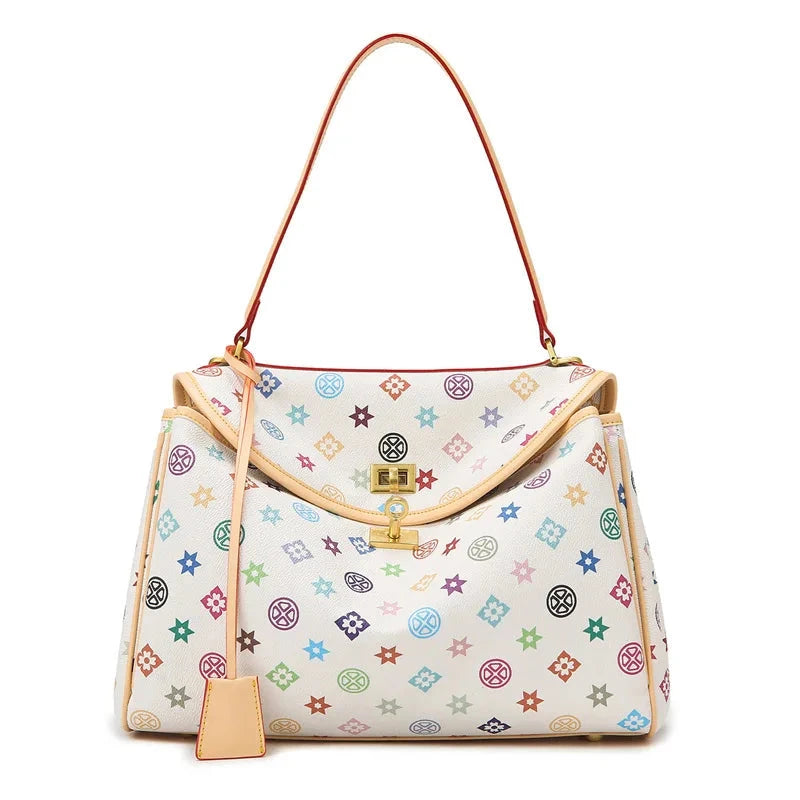 Luxury Brand Women Messenger Bags Genuine Leather Brown Suede Hand Held Totes Gold Buckle Women Shoulder Bags Lady Trend Satchel Blue Wolf Store White A