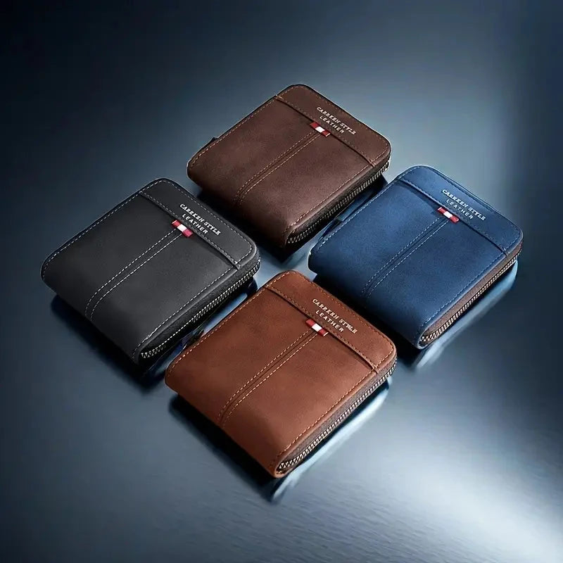 Luxury Leather Wallet Monarch (Free Gift) Luxury Leather Wallet Monarch Blue Wolf Store