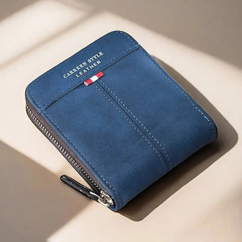 Luxury Leather Wallet Monarch (Free Gift) Luxury Leather Wallet Monarch Blue Wolf Store
