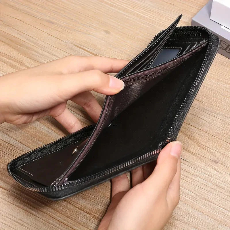 Luxury Leather Wallet Regal Blue Wolf Store