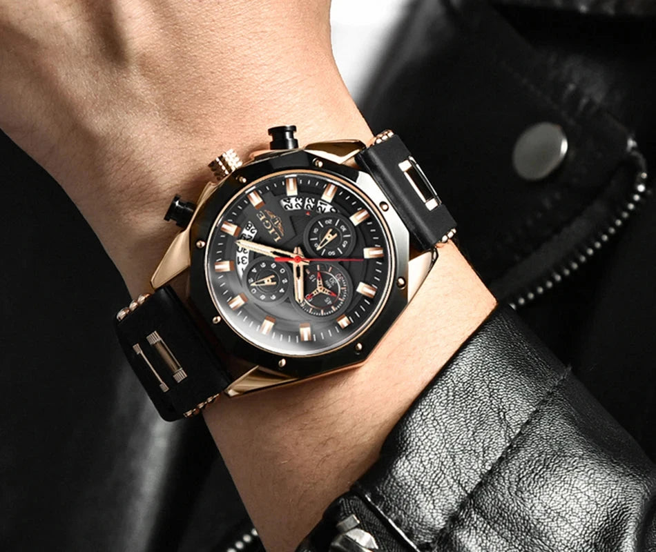 Luxury Men's Watch Vortex Chrono Luxury Men's Watch Vortex Chrono Blue Wolf Store