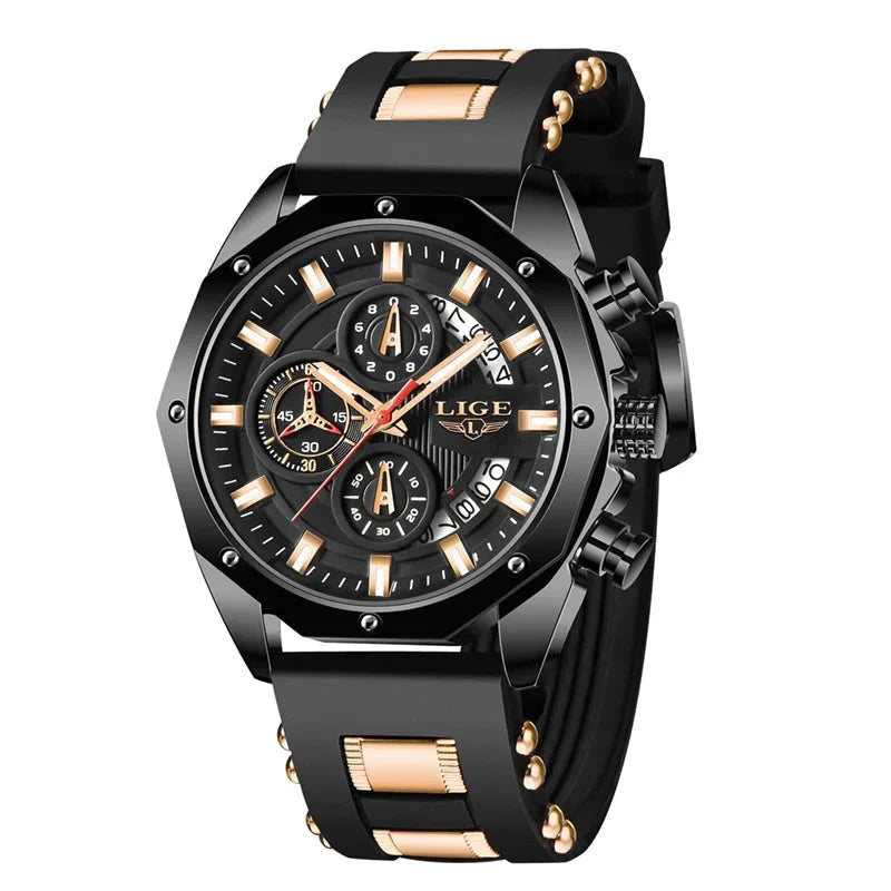 Luxury Men's Watch Vortex Chrono Luxury Men's Watch Vortex Chrono Blue Wolf Store Black Rose Gold