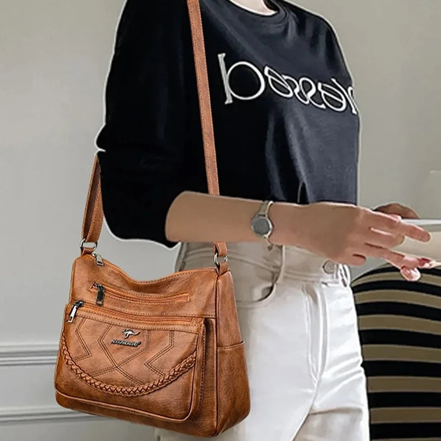Luxury Soft Leather Crossbody Shoulder Bag