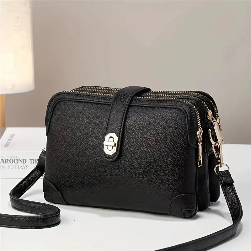 Madeleine Women's Leather Shoulder Bag Madeleine Women's Leather Shoulder Bag Blue Wolf Store Black