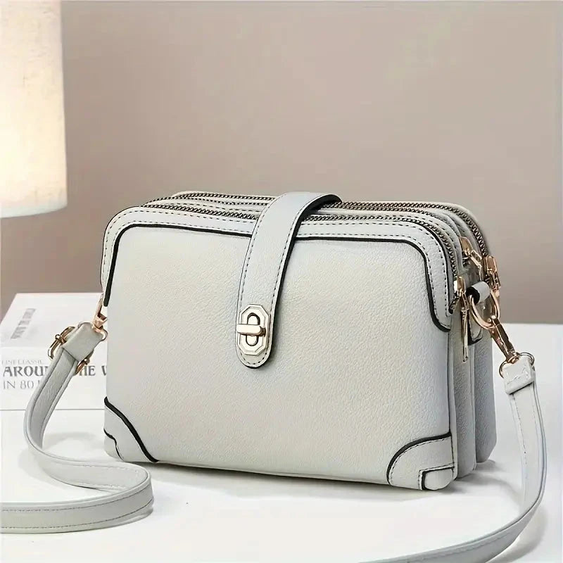 Madeleine Women's Leather Shoulder Bag Madeleine Women's Leather Shoulder Bag Blue Wolf Store Grey