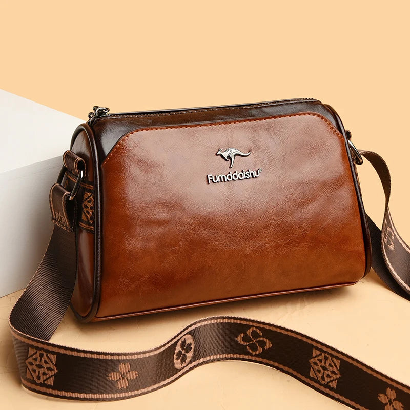 Majestic Leather Handbag Majestic Leather Handbag Blue Wolf Store Brown