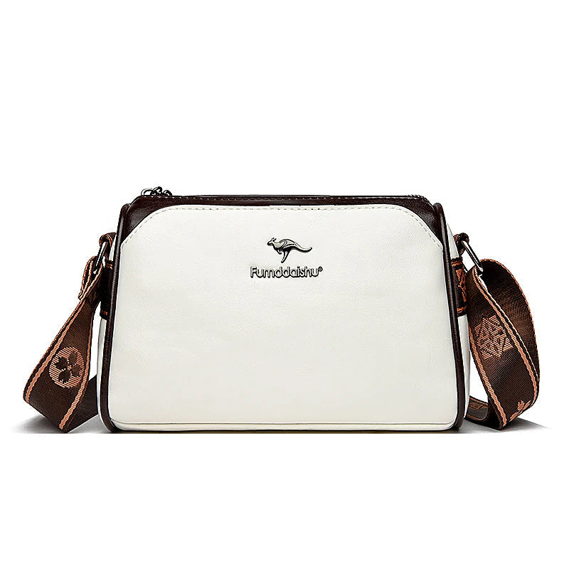 Majestic Leather Handbag Majestic Leather Handbag Blue Wolf Store White