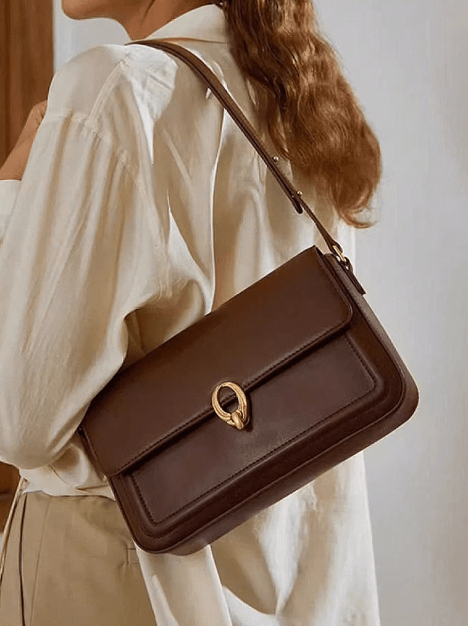 Mariah Luxury Leather Crossbody Bag Mariah Luxury Leather Crossbody Bag Blue Wolf Store Coffee