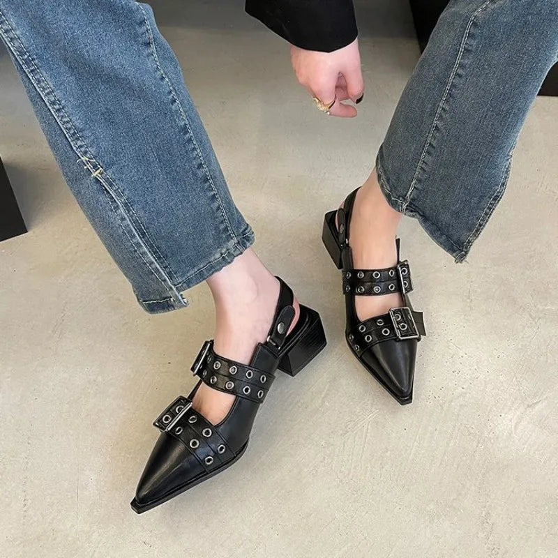 Mary Jane Leather Shoes