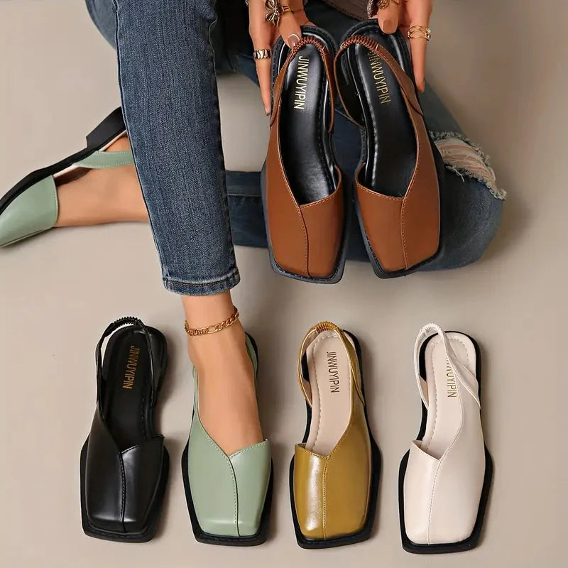 MARY JANES Leather Slip-On Flats MARY JANES Leather Slip-On Flats Blue Wolf Store