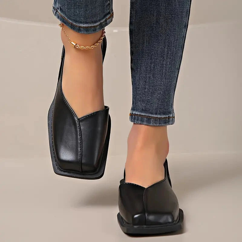 MARY JANES Leather Slip-On Flats MARY JANES Leather Slip-On Flats Blue Wolf Store
