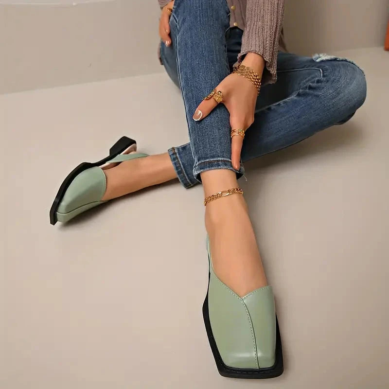 MARY JANES Leather Slip-On Flats MARY JANES Leather Slip-On Flats Blue Wolf Store