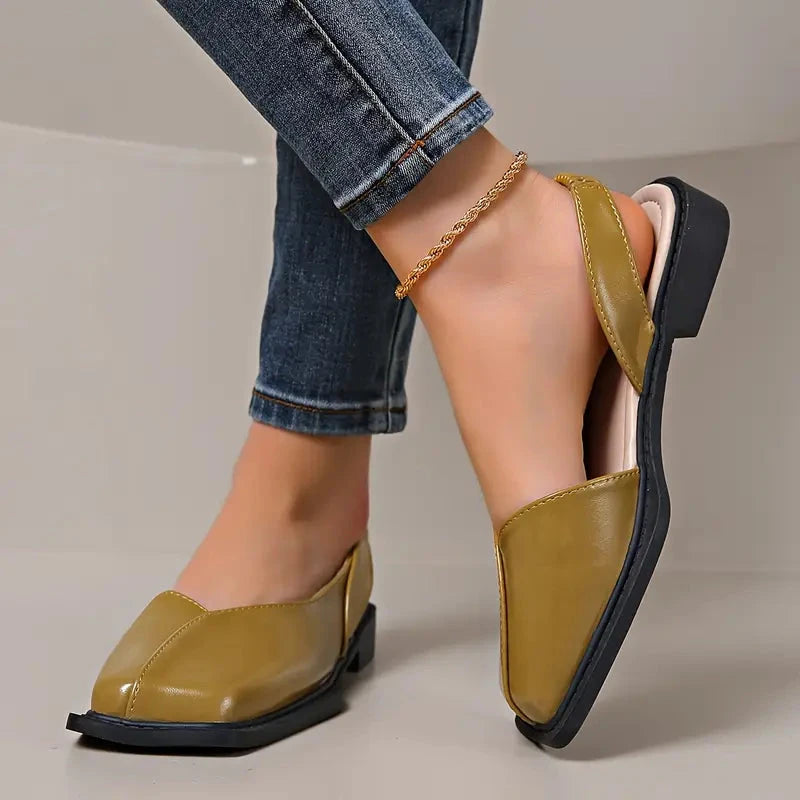 MARY JANES Leather Slip-On Flats MARY JANES Leather Slip-On Flats Blue Wolf Store