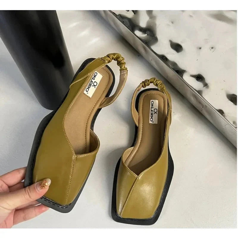 MARY JANES Leather Slip-On Flats MARY JANES Leather Slip-On Flats Blue Wolf Store