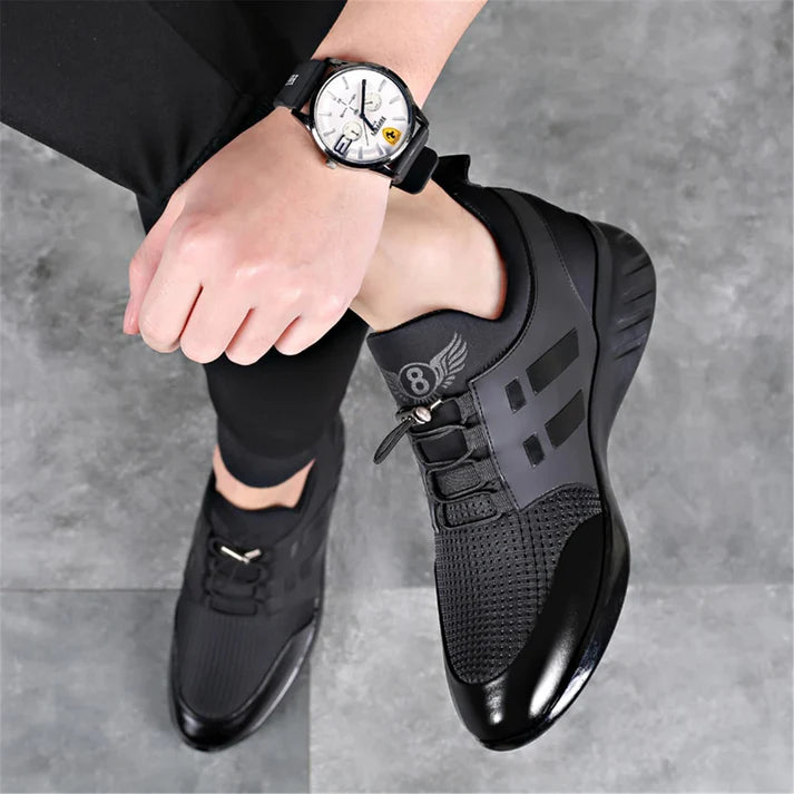 Matteo Luxury Leather Men's Sneakers Matteo Luxury Leather Men's Sneakers Blue Wolf Store