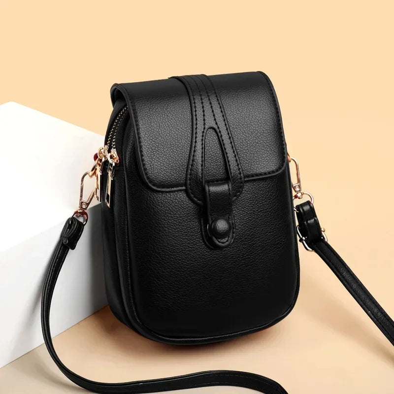 Maytê Retro Leather Women's Bag Maytê Retro Leather Women's Bag Blue Wolf Store Black