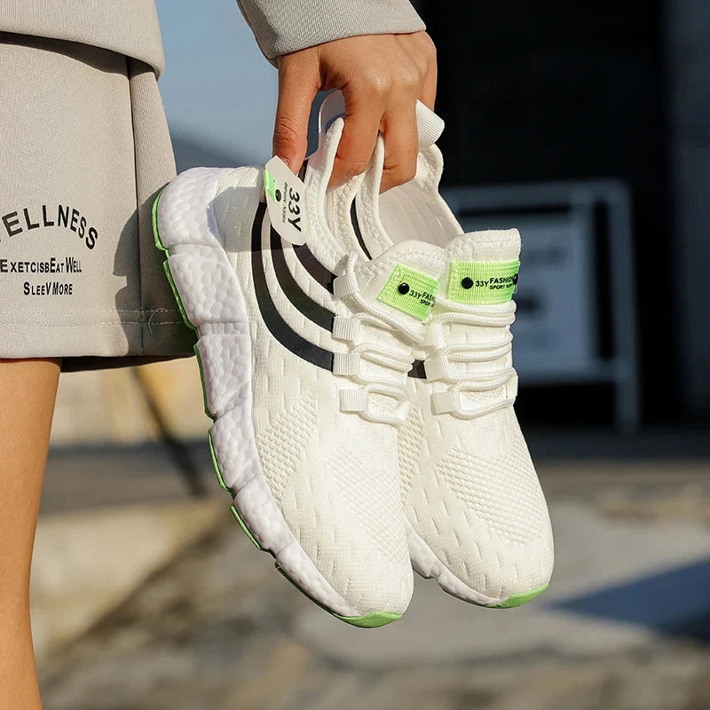 Men Casual Sneakers Summer Breathable Sport Shoes Lightweight Outdoor Mesh Running Shoes Athletic Jogging Tenis Walking Shoes Blue Wolf Store