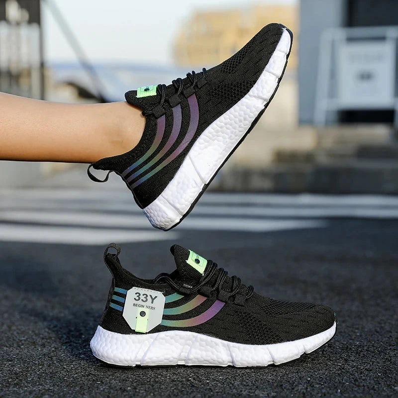 Men Casual Sneakers Summer Breathable Sport Shoes Lightweight Outdoor Mesh Running Shoes Athletic Jogging Tenis Walking Shoes Blue Wolf Store