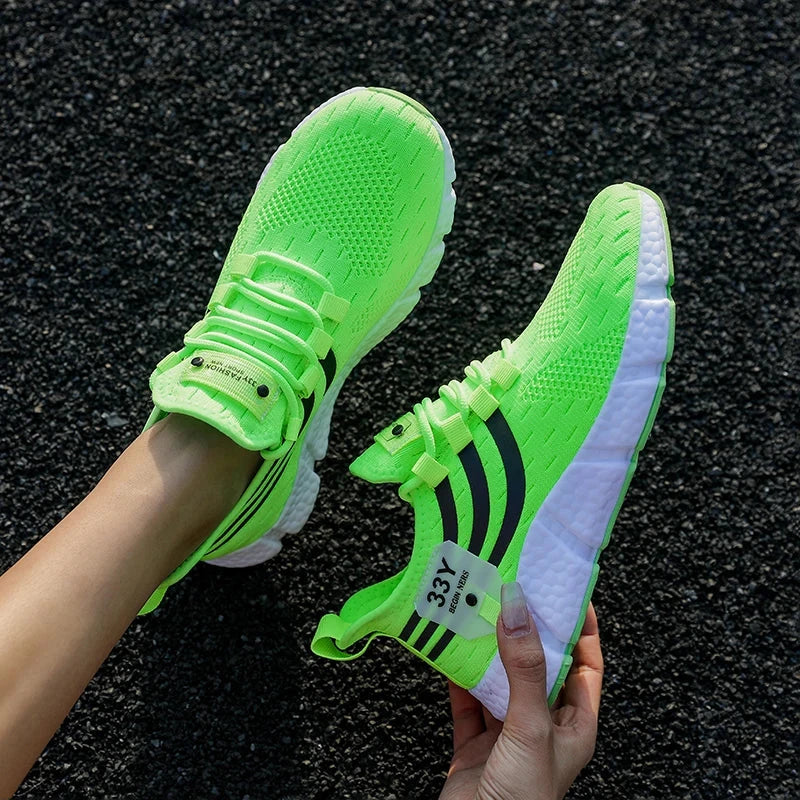 Men Casual Sneakers Summer Breathable Sport Shoes Lightweight Outdoor Mesh Running Shoes Athletic Jogging Tenis Walking Shoes Blue Wolf Store