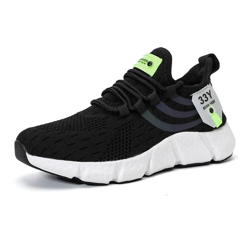 Men Casual Sneakers Summer Breathable Sport Shoes Lightweight Outdoor Mesh Running Shoes Athletic Jogging Tenis Walking Shoes Blue Wolf Store Black White 44