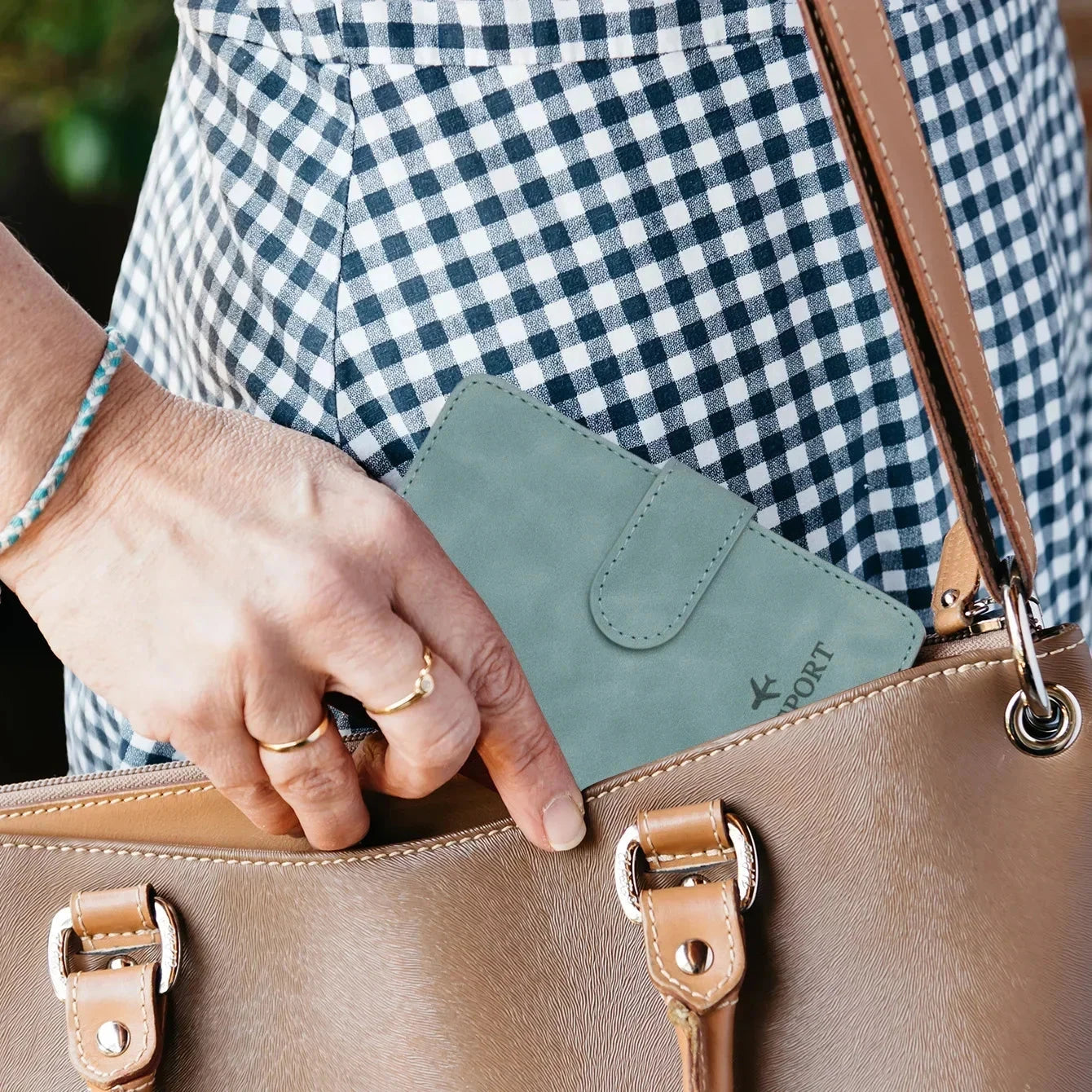 Men Women Travel Passport Holder Cover Case with Hasp RFID Anti Blocking Business Wallet PU Leather Card Case Travel Accessories Blue Wolf Store