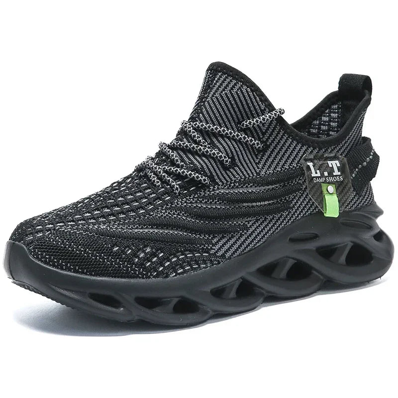 Men's Breathable Sneakers BreezeSport Men's Breathable Sneakers BreezeSport Blue Wolf Store Black US 6.5 | UK/AU 5.5 | EU 39