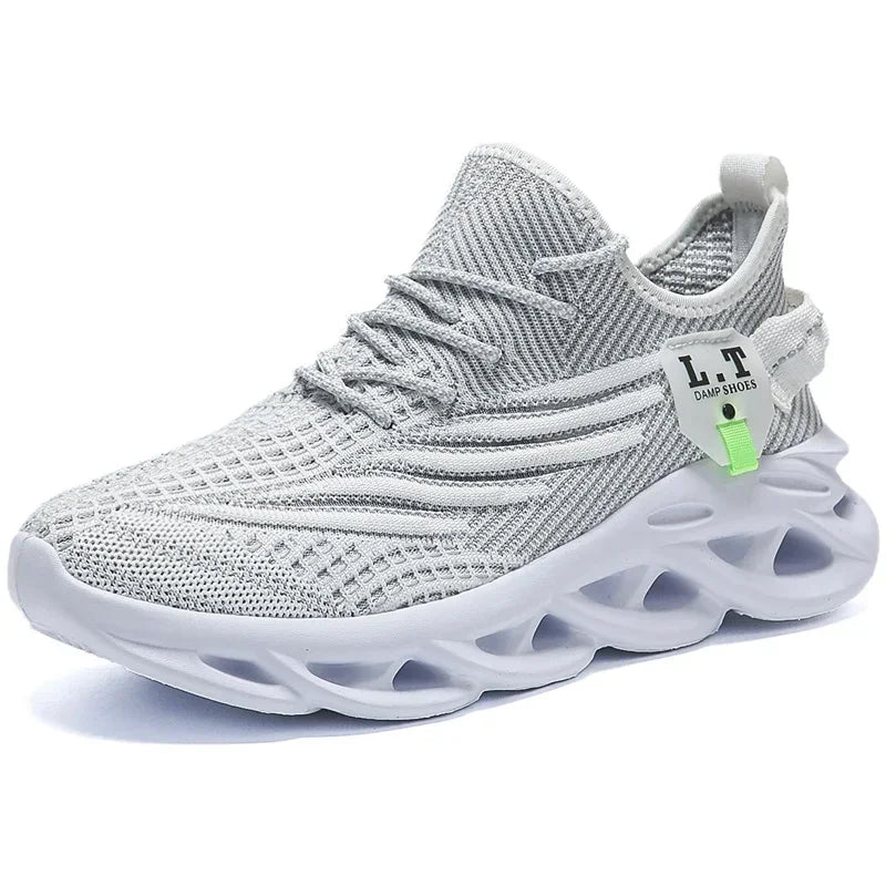 Men's Breathable Sneakers BreezeSport Men's Breathable Sneakers BreezeSport Blue Wolf Store Gray US 6.5 | UK/AU 5.5 | EU 39