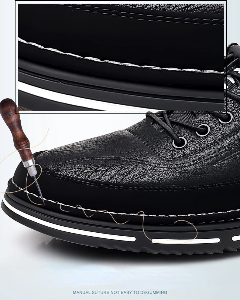 Men's Casual Comfortable Leather Shoes Men's Casual Comfortable Leather Shoes Blue Wolf Store
