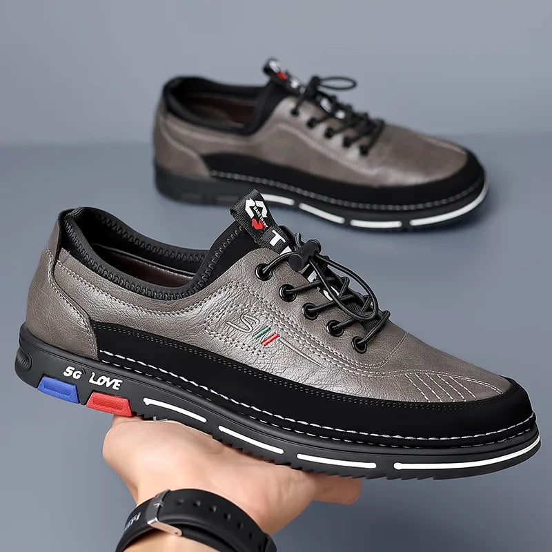 Men's Casual Comfortable Leather Shoes Men's Casual Comfortable Leather Shoes Blue Wolf Store
