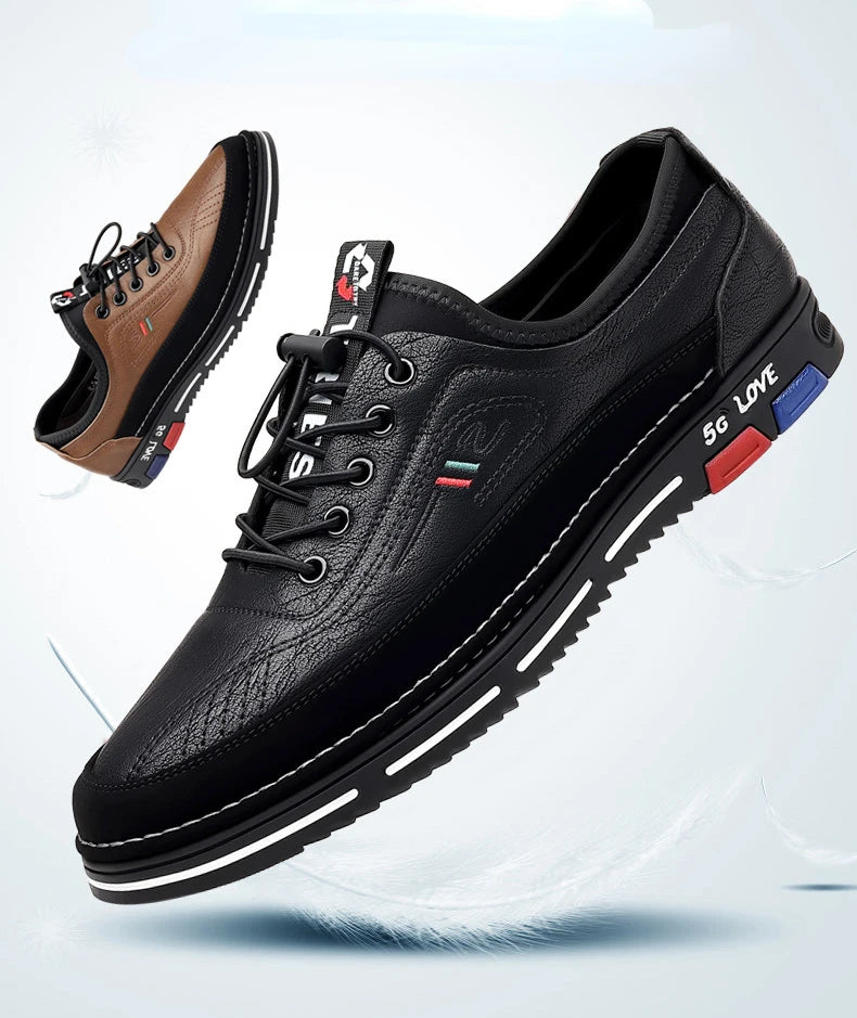 Men's Casual Comfortable Leather Shoes Men's Casual Comfortable Leather Shoes Blue Wolf Store