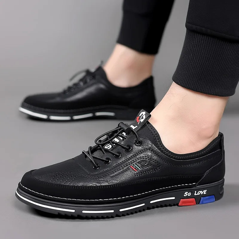 Men's Casual Comfortable Leather Shoes Men's Casual Comfortable Leather Shoes Blue Wolf Store