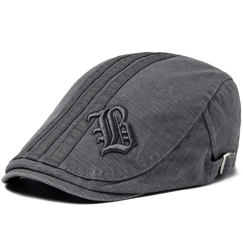 Men's Fashion Embroidered Beret Men's Fashion Embroidered Beret Blue Wolf Store
