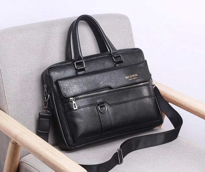 Men's Leather Briefcase Bag Wex Men's Leather Briefcase Bag Wex Blue Wolf Store