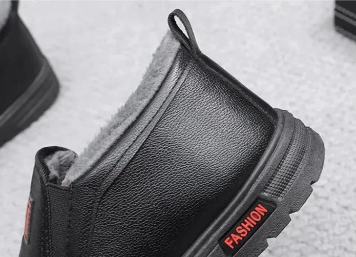 Men's Plush-Lined Leather Shoes Men's Plush-Lined Leather Shoes Blue Wolf Store