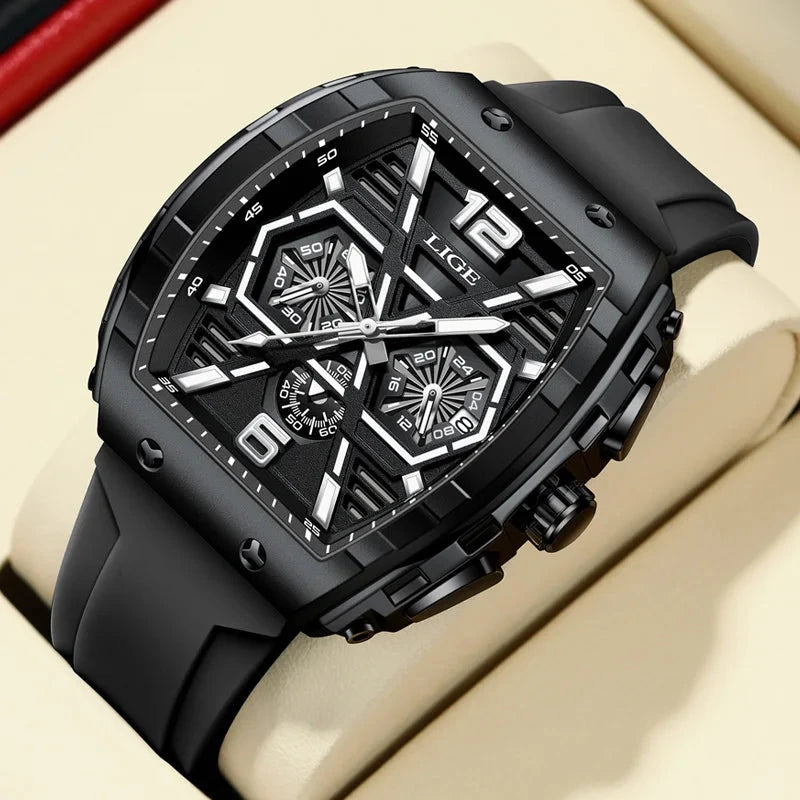 Men's Quartz Performance Watch Men's Quartz Performance Watch Blue Wolf Store Black