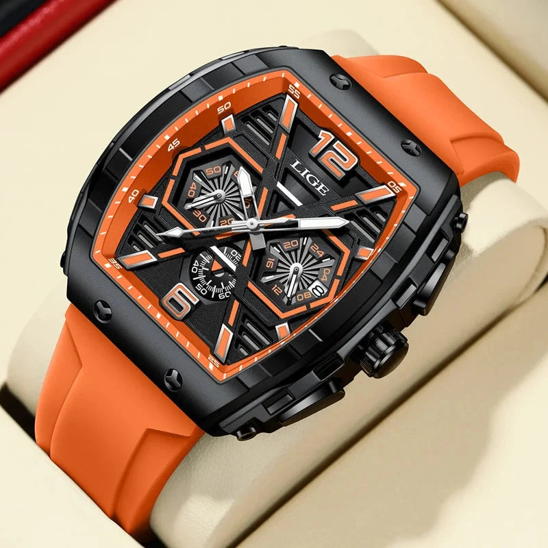 Men's Quartz Performance Watch Men's Quartz Performance Watch Blue Wolf Store Orange