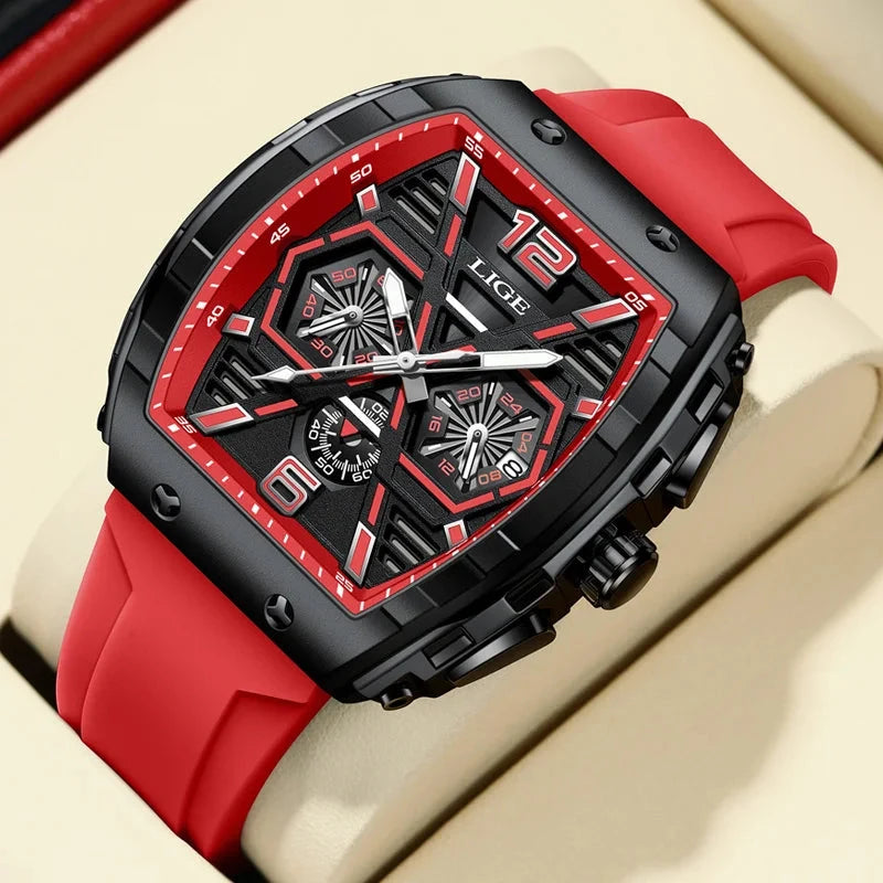Men's Quartz Performance Watch Men's Quartz Performance Watch Blue Wolf Store Red